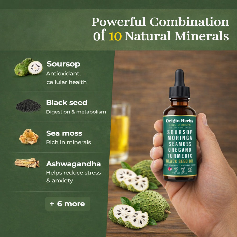 100% Organic 10 in 1 Soursop Extract Drops