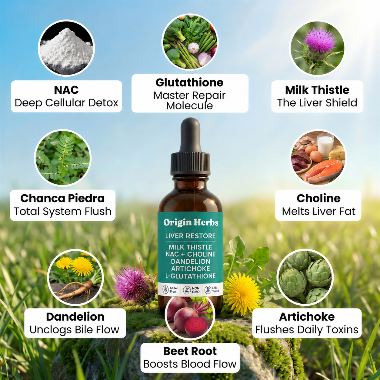 Origin Herbs Complete Liver Support To Restore Energy And Vitality