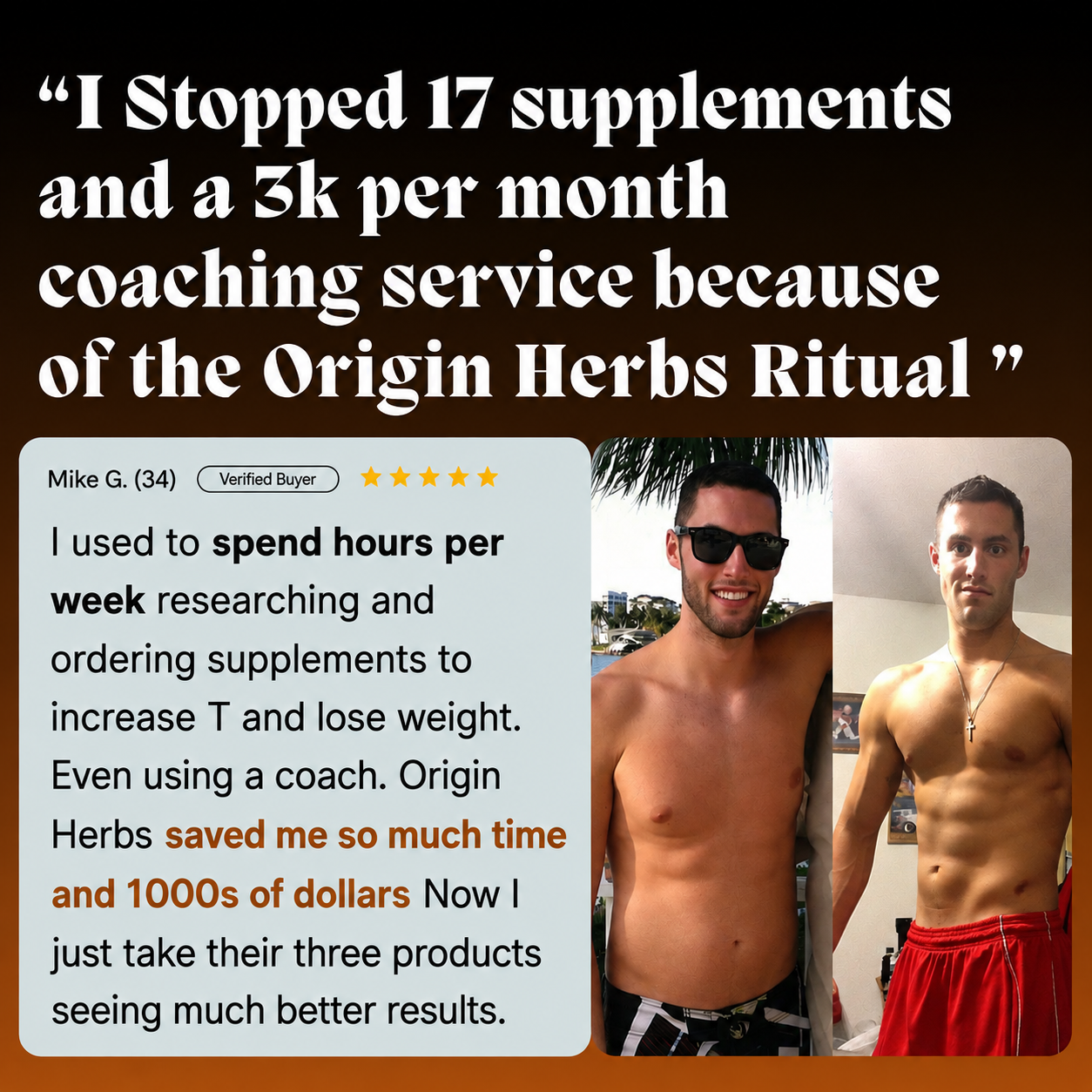 Origin Herbs Testosterone Booster
