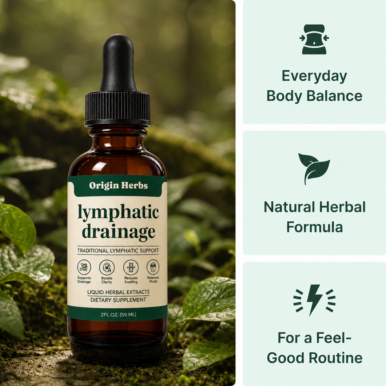 Origin Herbs Lymphatic Drainage Drops